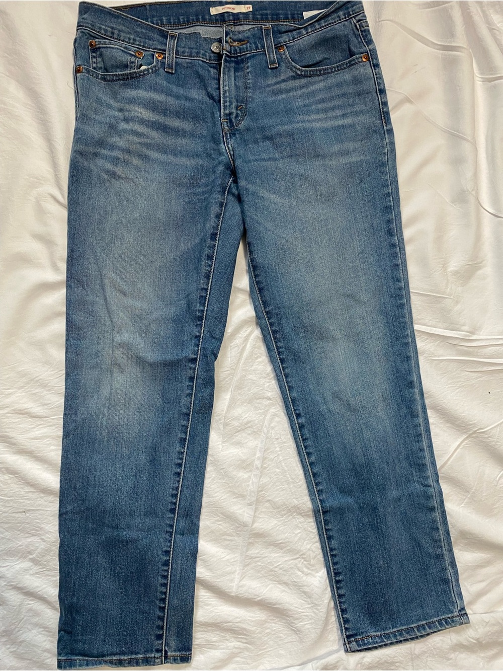Woman’s Blue Slim Straight Jeans